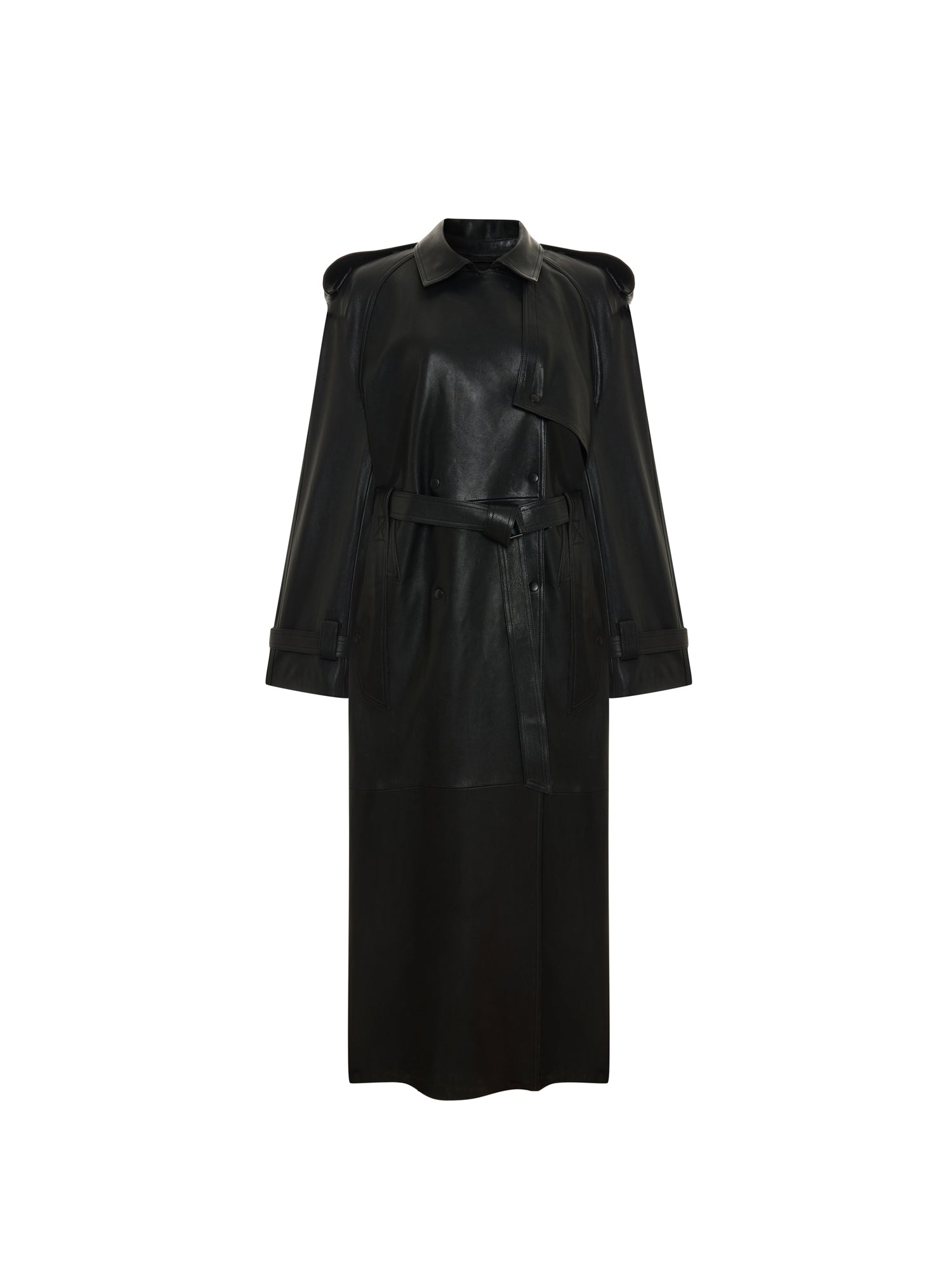 Retro-inspired Lambskin Trenchcoat