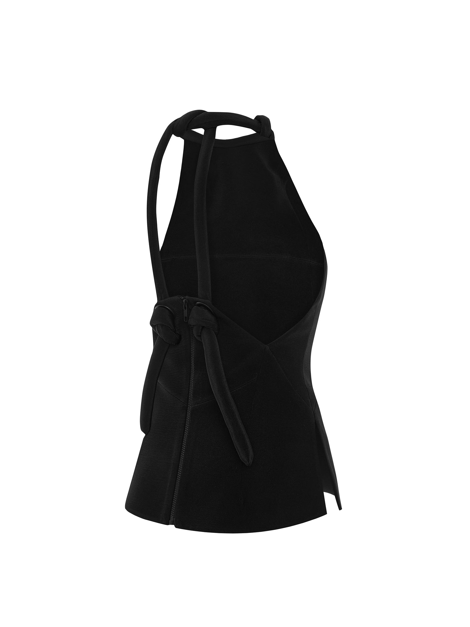 Knot-detail Top in Black