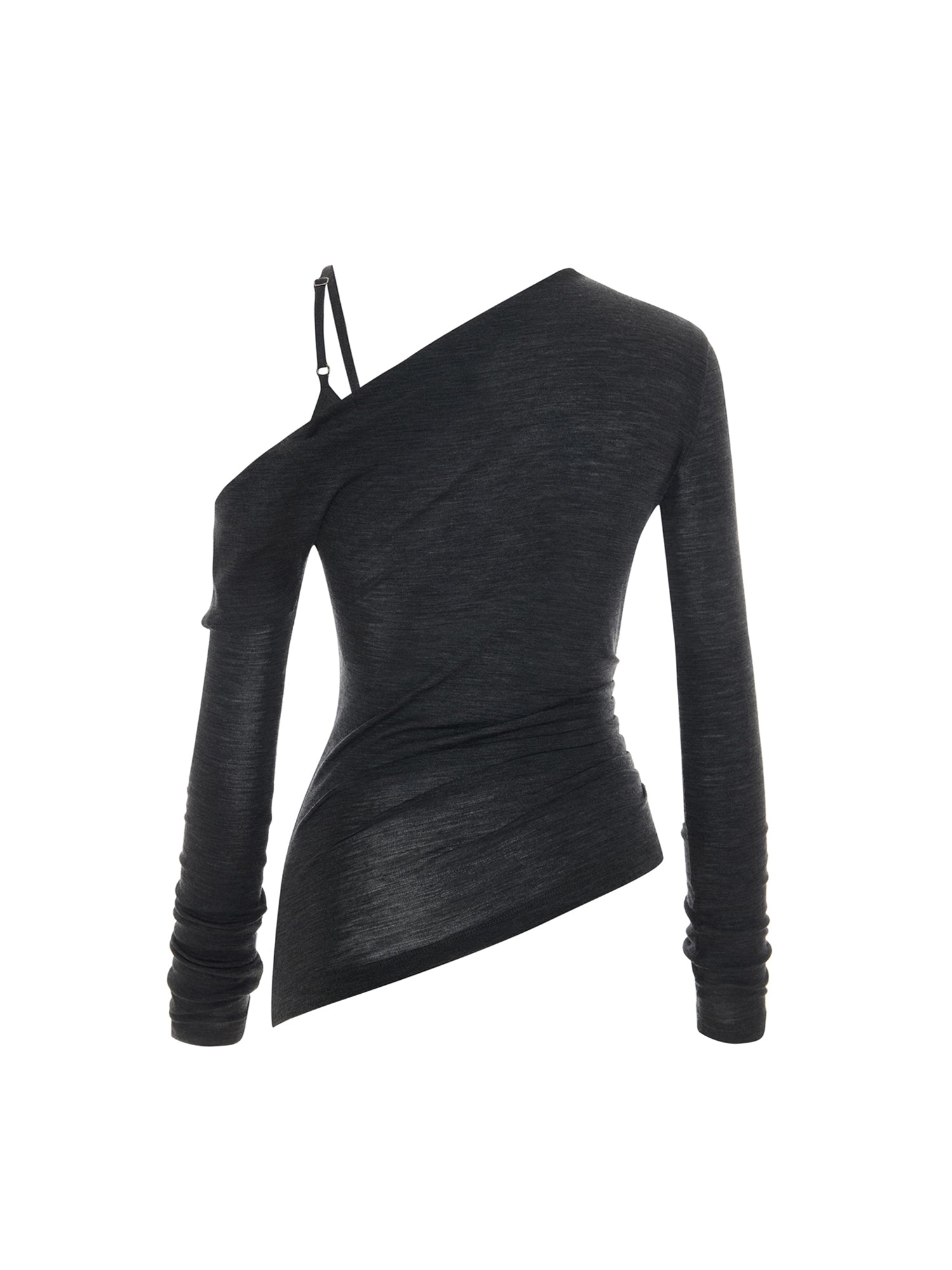 Merino-wool Three-piece Ensemble in Dark Grey