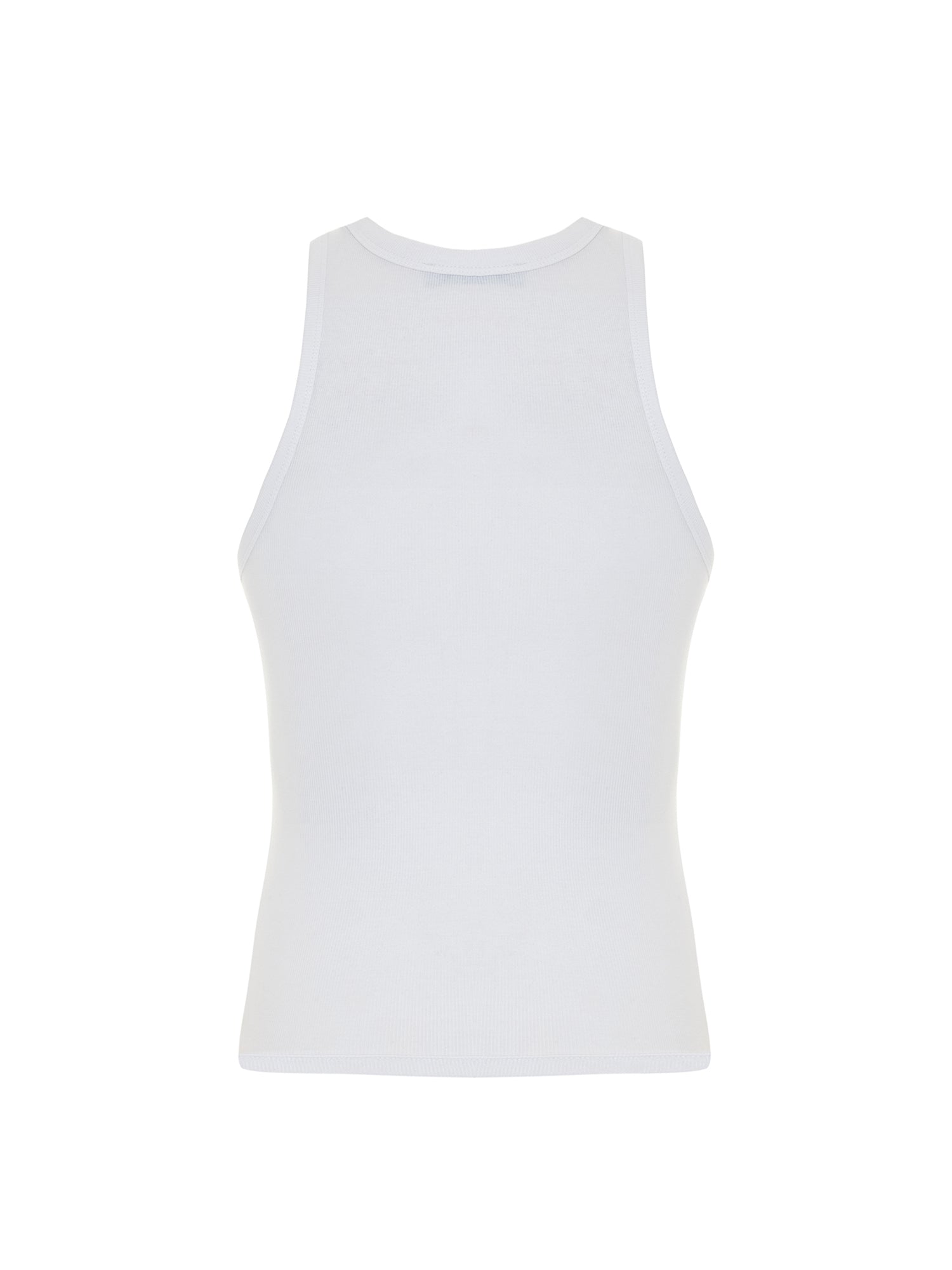 Ribbed Tank Top in White