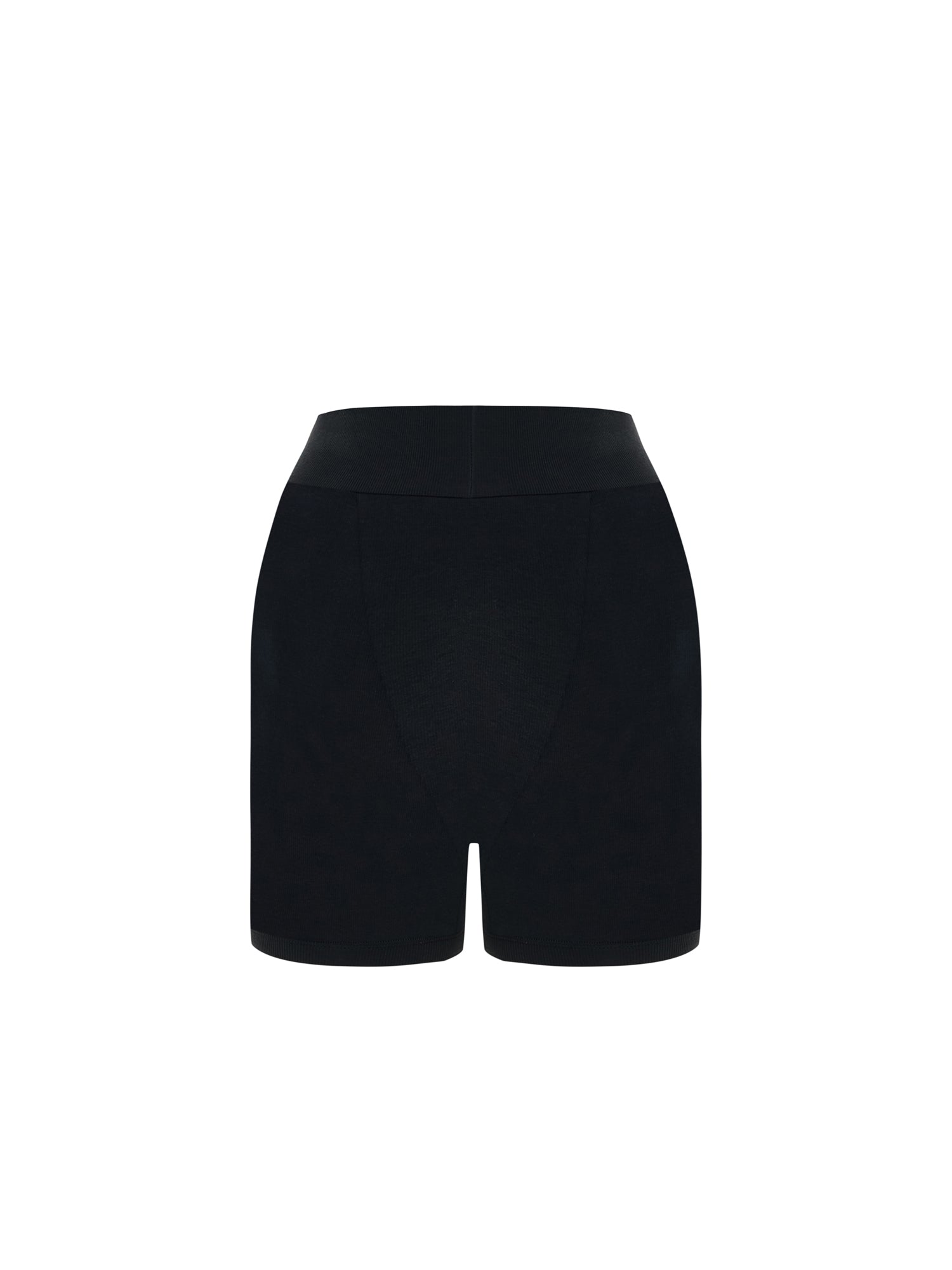 Ribbed Boxer Short in Black