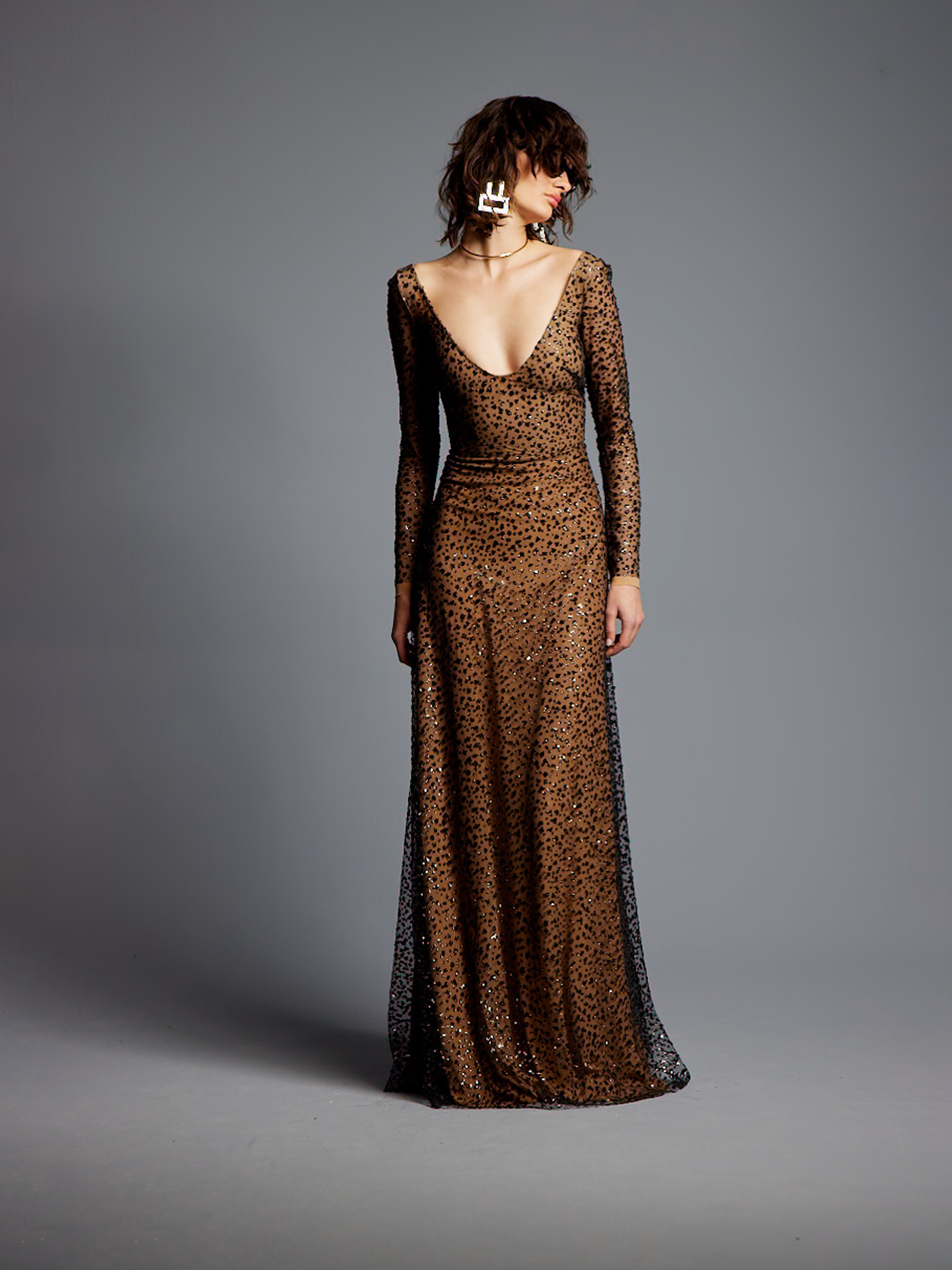 Sequined Tulle Dress