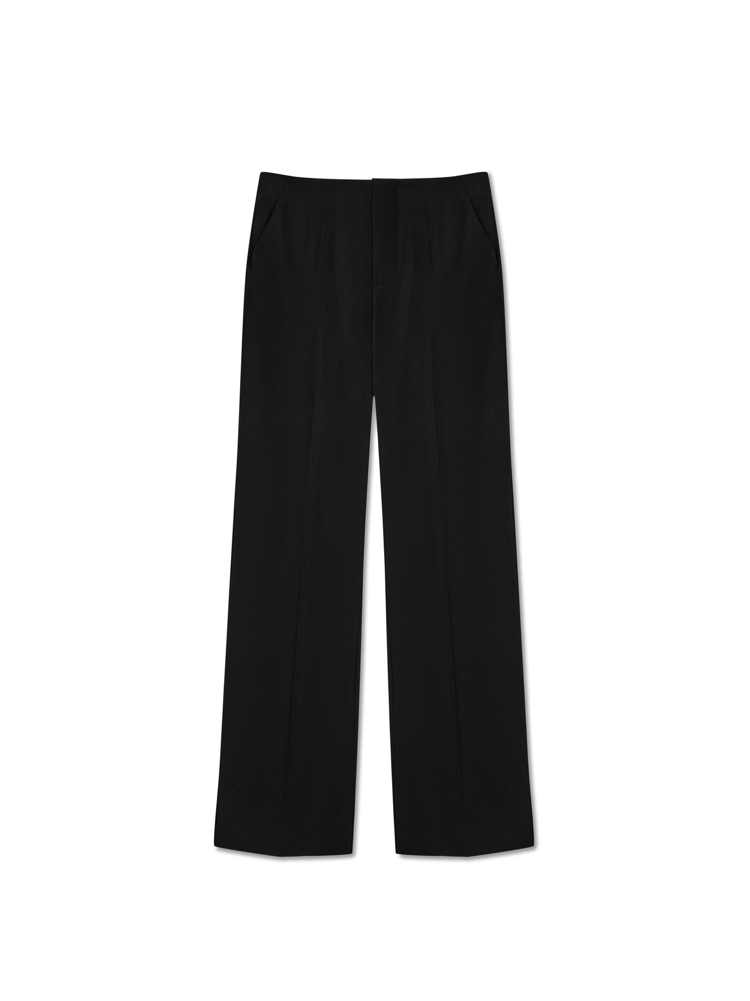 Straight-leg Trousers in Black