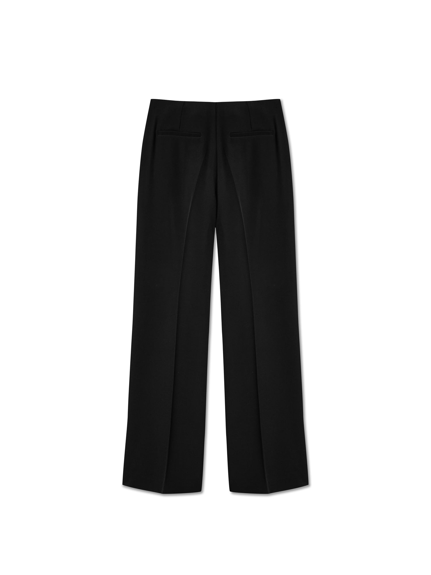 Straight-leg Trousers in Black