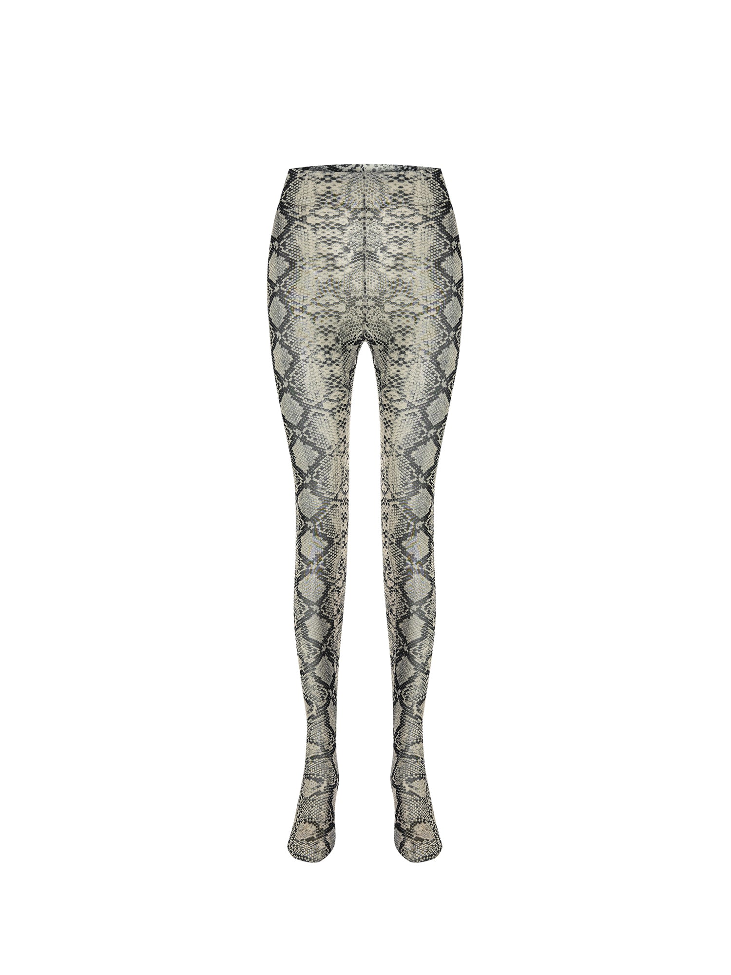 High-rise Snake-print Leggings