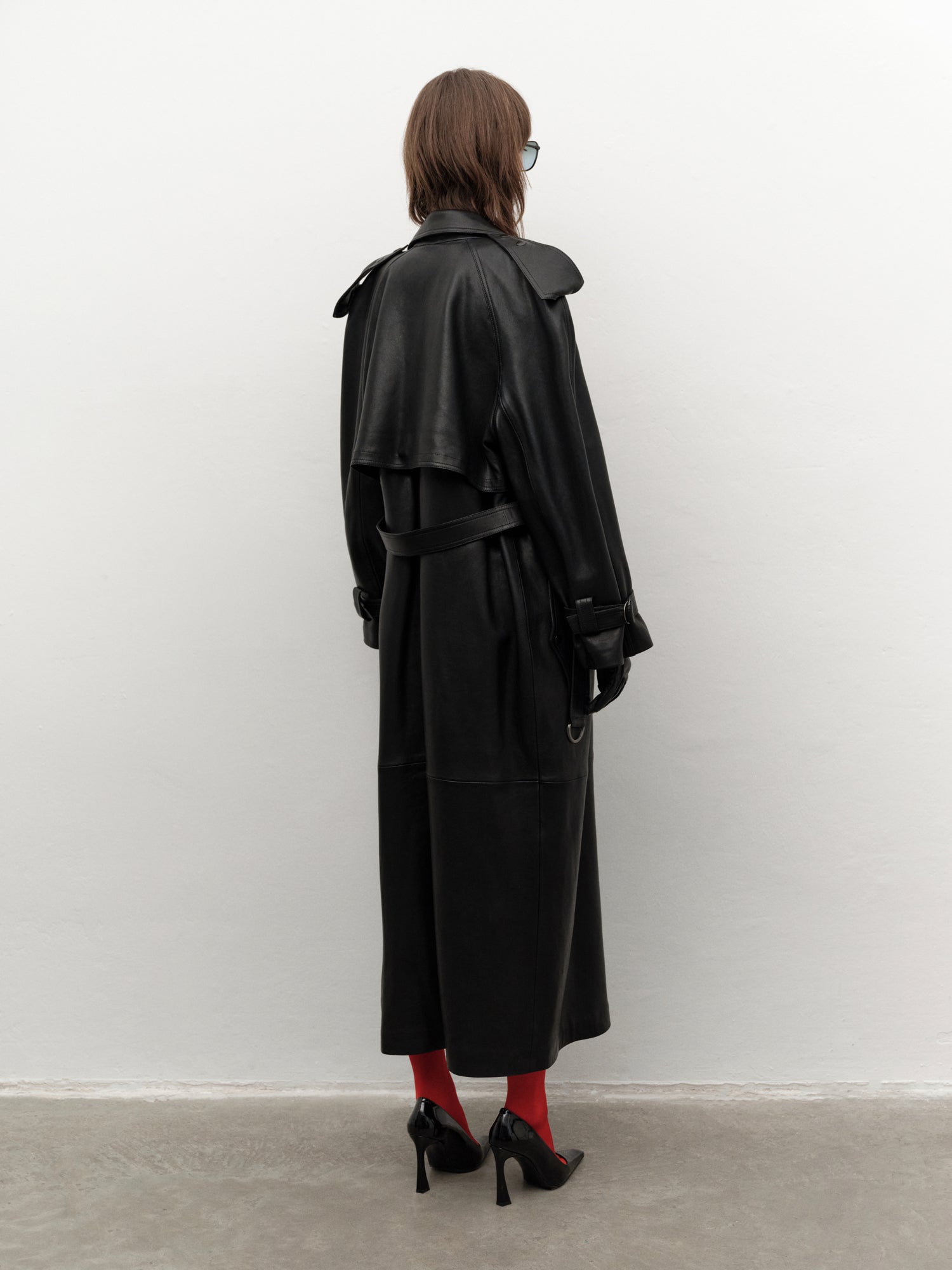 Retro-inspired Lambskin Trenchcoat