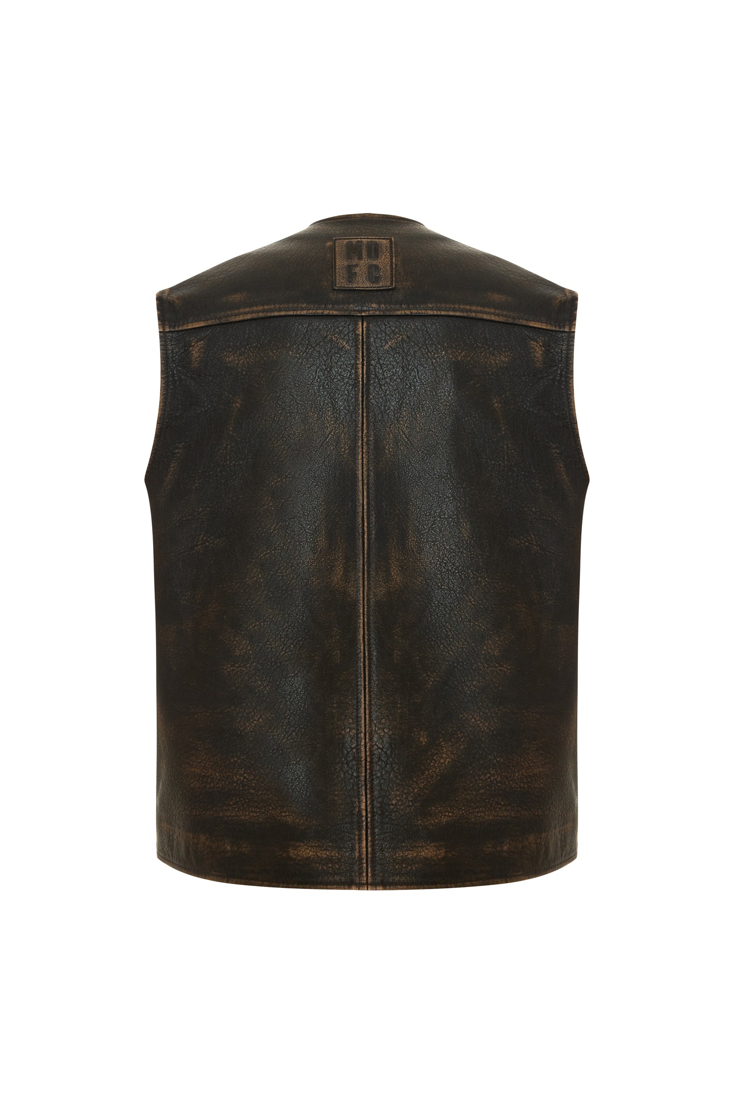 Unisex Aged Brown Lambskin Hunter Vest
