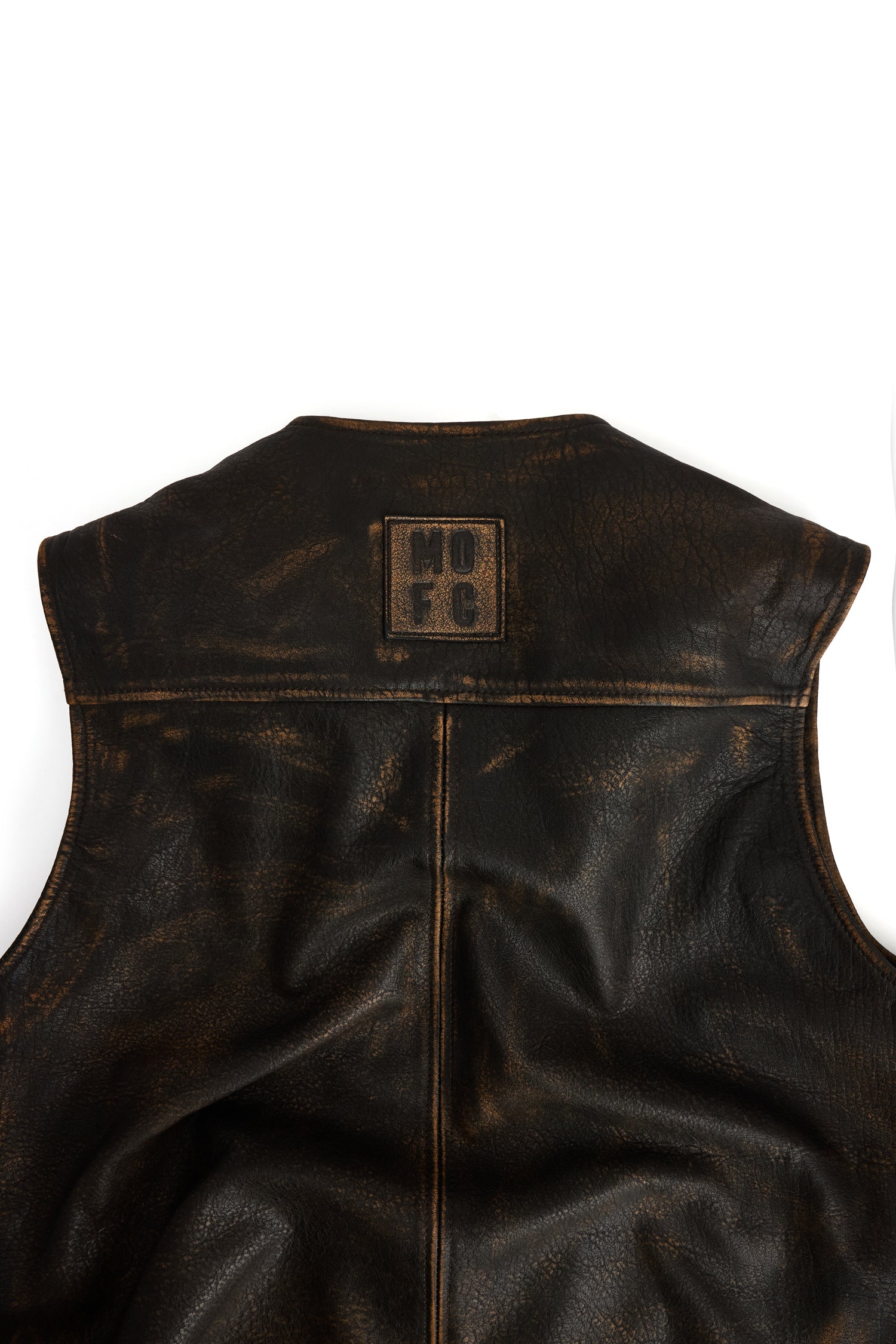 Unisex Aged Brown Lambskin Hunter Vest