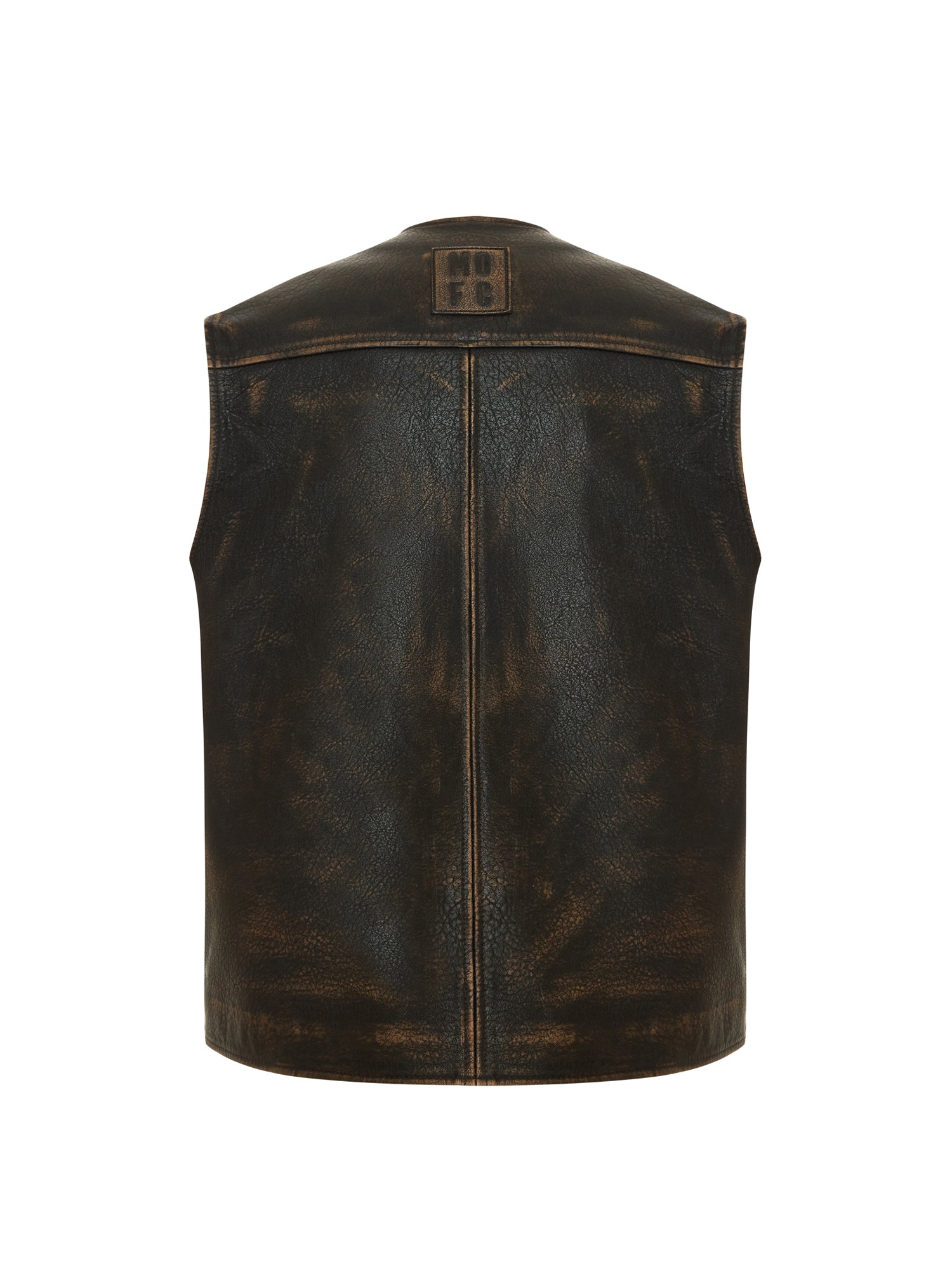 Unisex Aged Brown Lambskin Hunter Vest