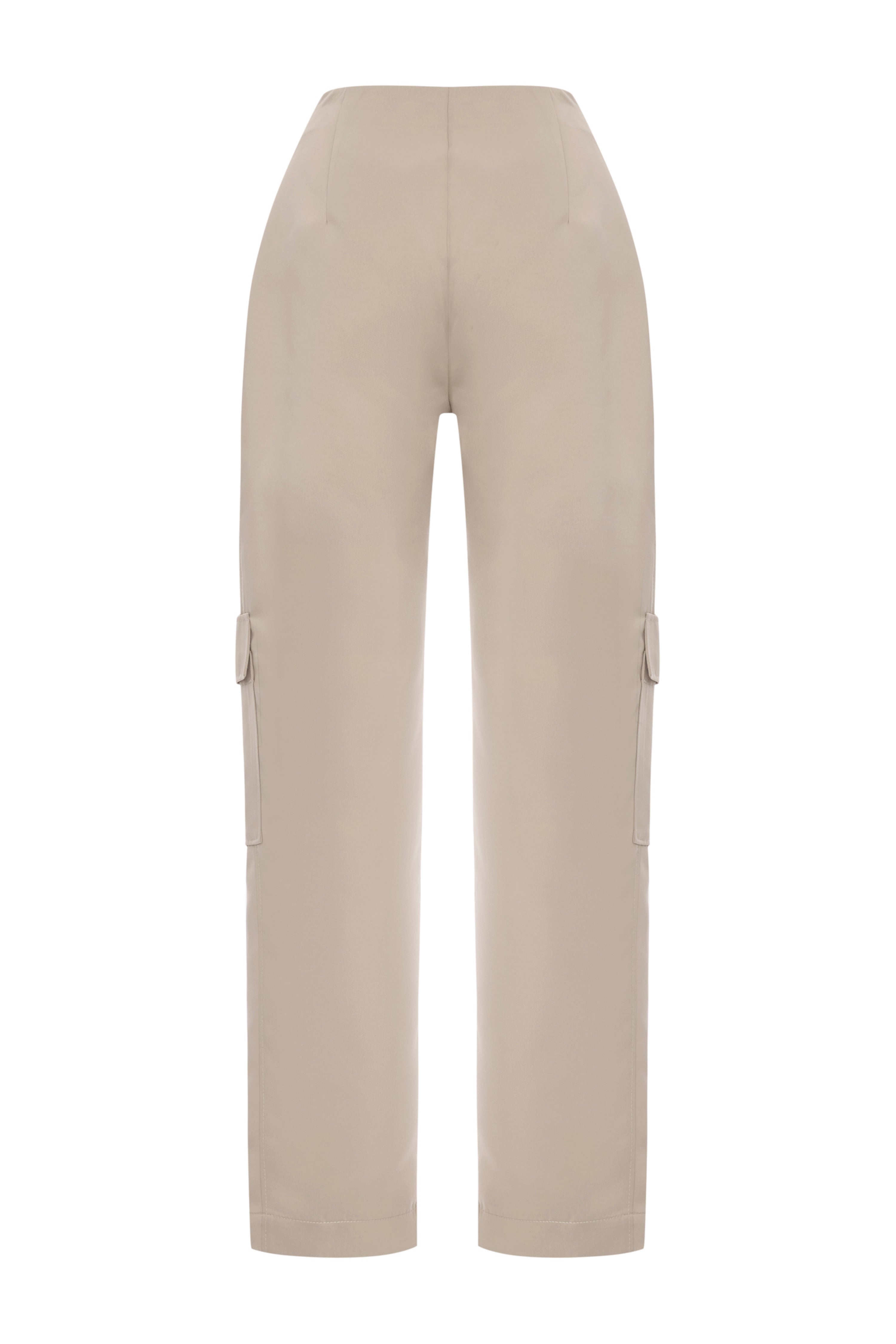 'Naya Pant' Pleated ankle mid rise cargo pant