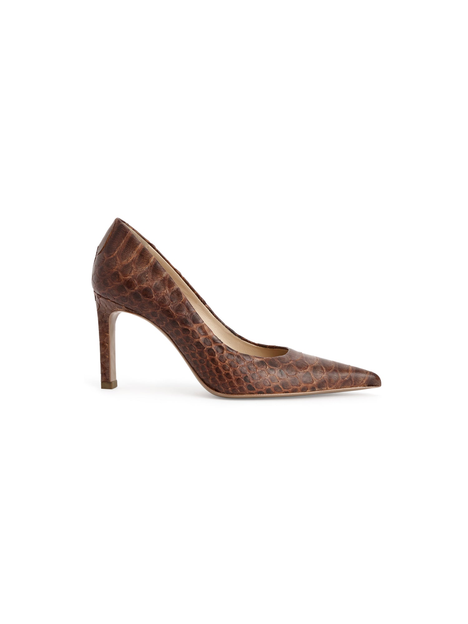 85mm Jill Pumps in Python Leather