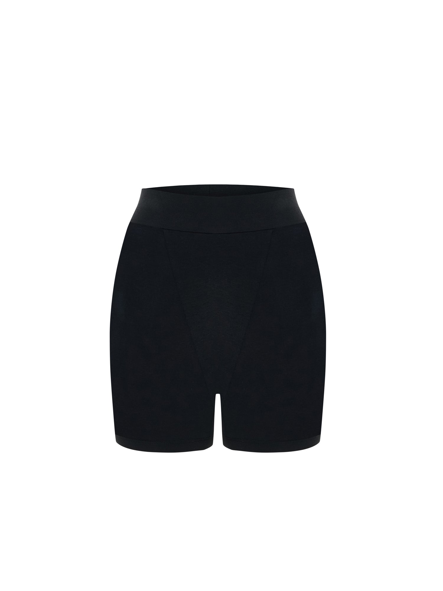 Ribbed Boxer Short in Black