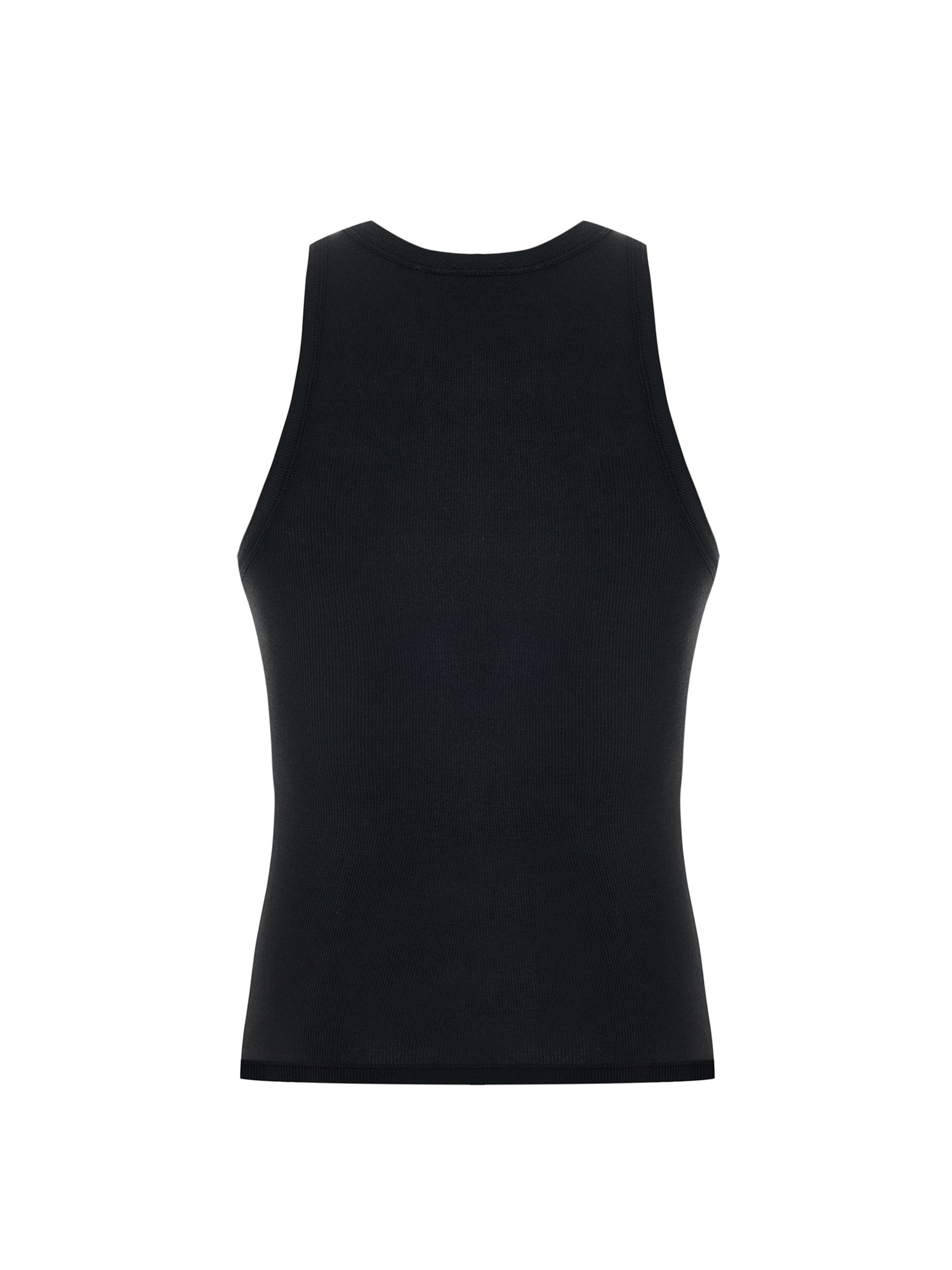 Ribbed Tank Top in Black